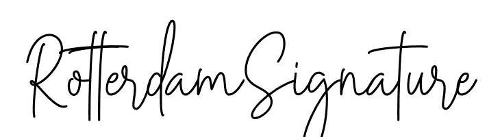 Rotterdam Signature  Скачать бесплатные шрифты