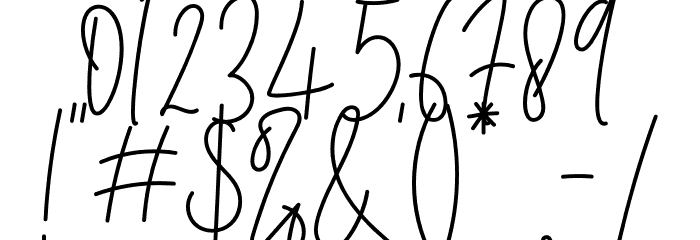 Rotterdam Signature Font OTHER CHARS