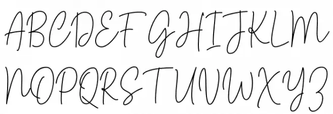 Rotterdam Signature 字体 大写