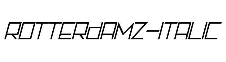 Rotterdamz-Italic Font