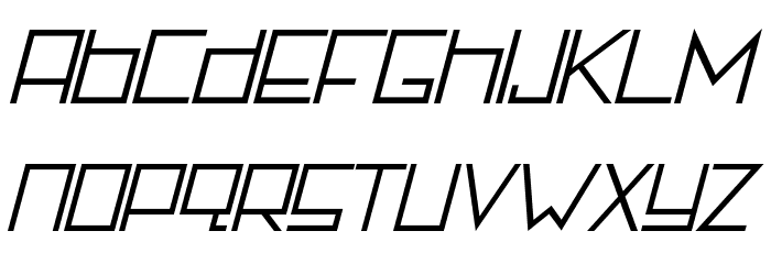 Rotterdamz-Italic Font LOWERCASE