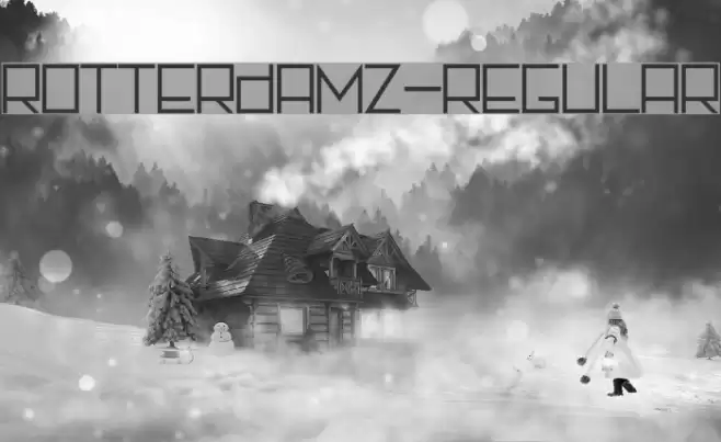 Rotterdamz-Regular Font examples