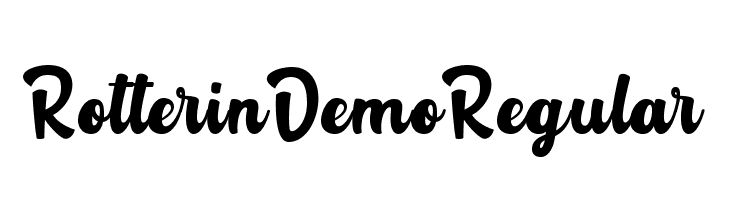 Rotterin Demo Regular  フリーフォントのダウンロード