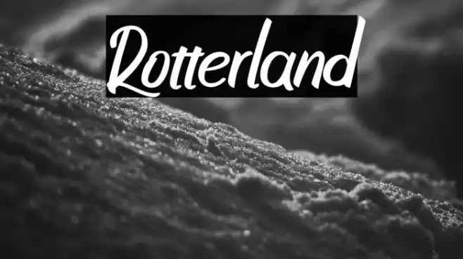 Rotterland Font examples