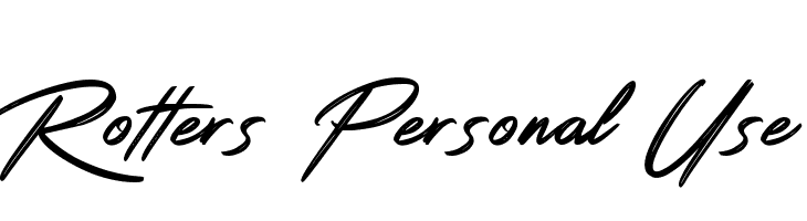 Rotters Personal Use  Frei Schriftart Herunterladen