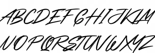 Rotters Personal Use Schriftart Groß