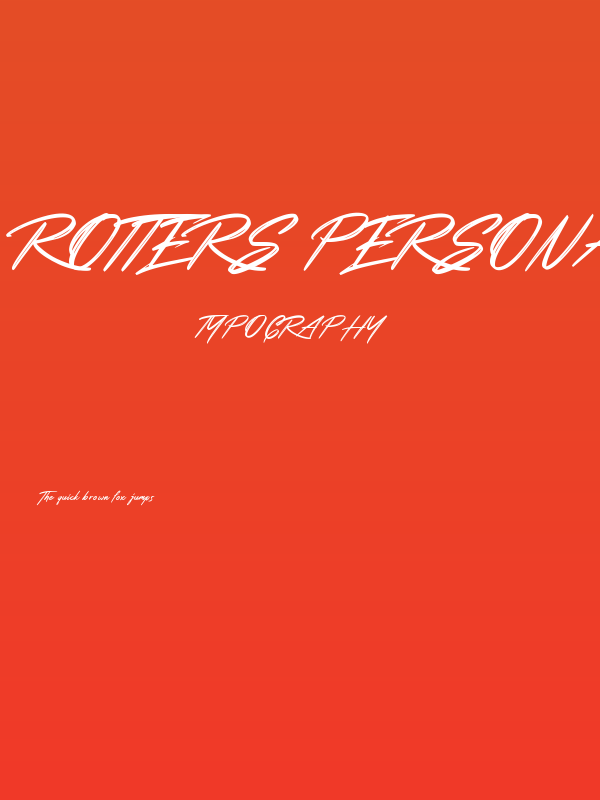 Rotters Personal Use Poster