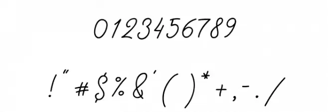 RottersRegular Font OTHER CHARS