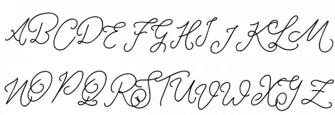RottersRegular フォント 大文字