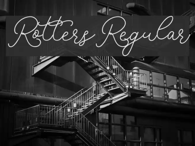 RottersRegular Font examples