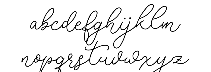 RottersRegular Font LOWERCASE