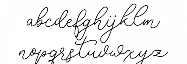 RottersRegular Font LOWERCASE