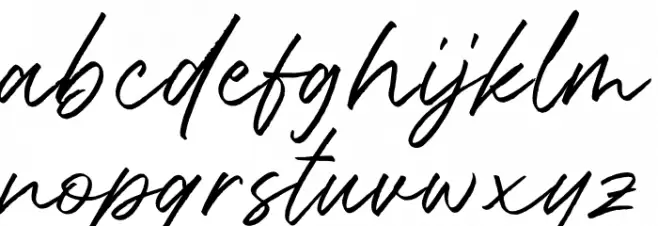 Rottersand Font LOWERCASE