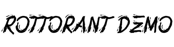 Rottorant Demo  font caratteri gratis