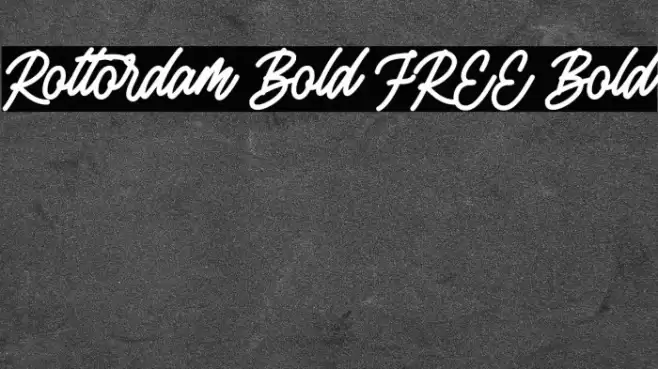Rottordam Bold FREE Bold Fuentes examples