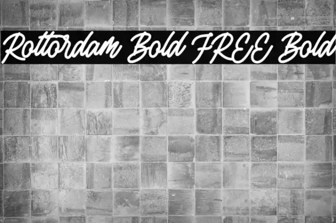 Rottordam Bold FREE Bold Fuentes examples