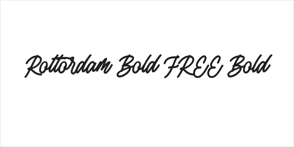 Rottordam Bold FREE Bold Logo