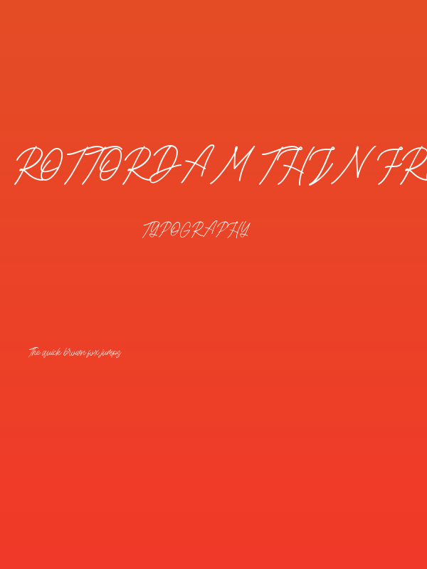 Rottordam Thin FREE Poster