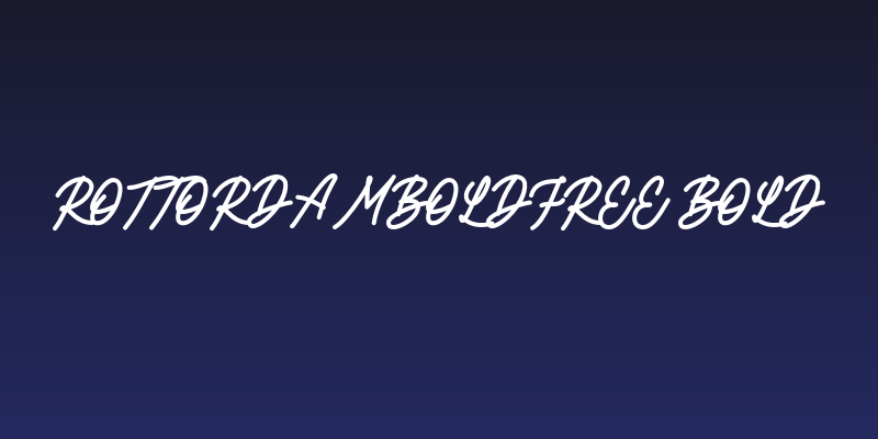 RottordamBoldFREE-Bold Social Header