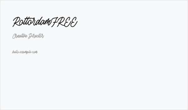 RottordamFREE Business Card