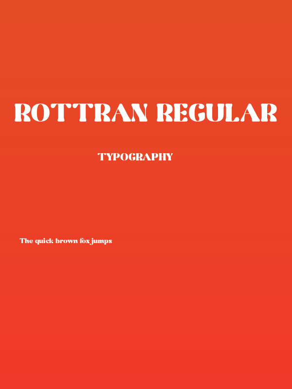 Rottran Regular Poster