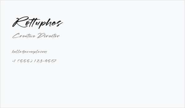 Rottuphes Business Card
