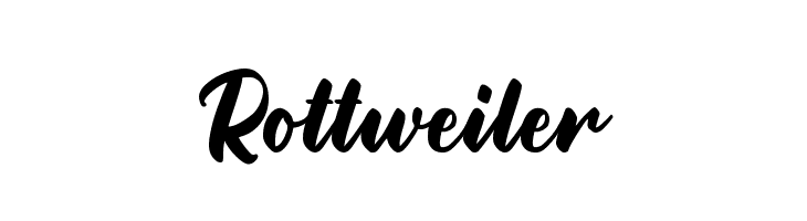 Rottweiler  Frei Schriftart Herunterladen