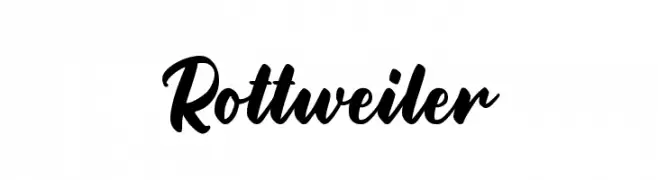 Rottweiler  Frei Schriftart Herunterladen