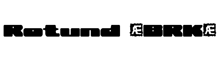 Rotund [BRK]  フリーフォントのダウンロード