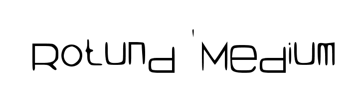 Rotund Medium  免费字体下载