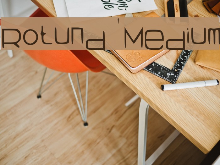 Rotund Medium Font examples