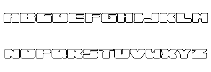 Rotund Outline [BRK] Caratteri MAIUSCOLE