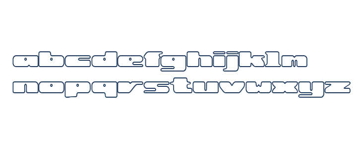 Rotund Outline [BRK] Lowercase