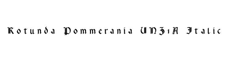 Rotunda Pommerania UNZ1A Italic  baixar fontes gratis