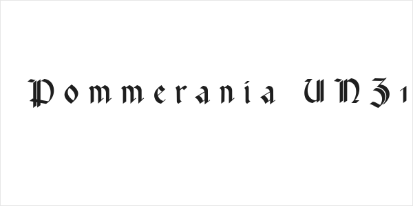 Rotunda Pommerania UNZ1A Italic Logo