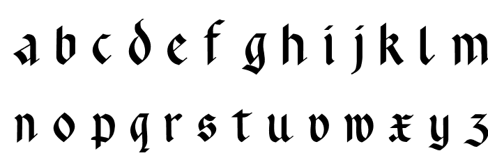Rotunda Pommerania UNZ1A Italic Font LOWERCASE
