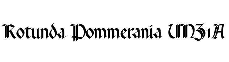 Rotunda Pommerania UNZ1A  font caratteri gratis