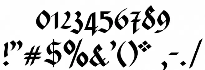 Rotunda Pommerania UNZ1A Font OTHER CHARS