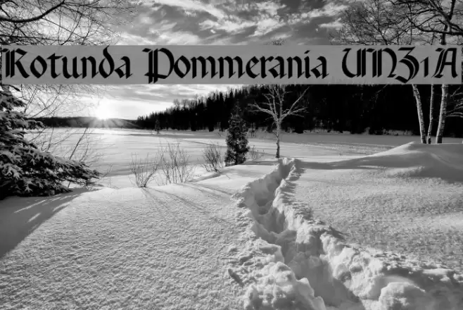 Rotunda Pommerania UNZ1A Font examples