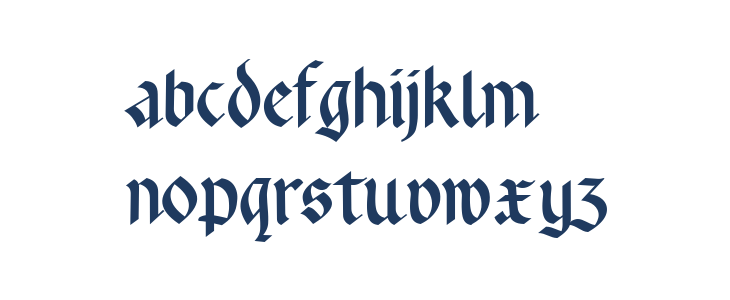 Rotunda Pommerania UNZ1A Lowercase