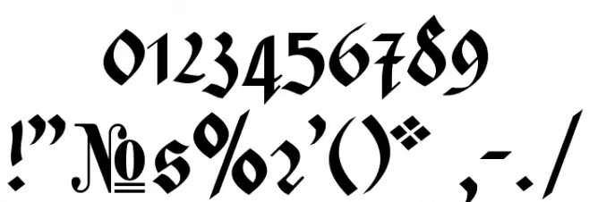 Rotunda Pommerania Font OTHER CHARS