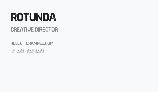 Rotunda Business Card