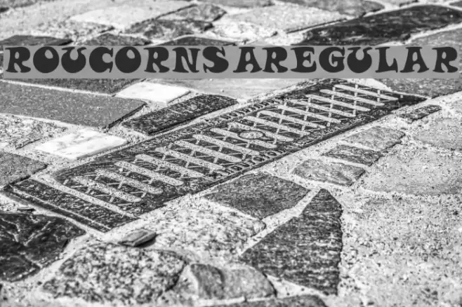 Roucorns Regular Font examples