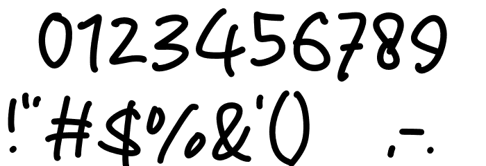 Roudway Font OTHER CHARS