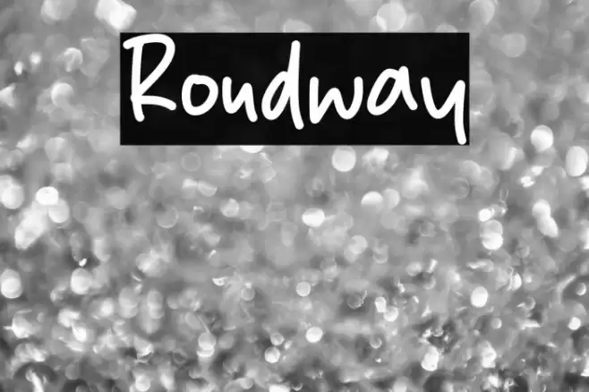 Roudway Font examples