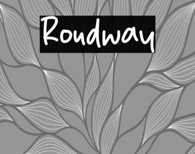 Roudway Font examples