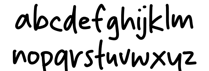 Roudway Font LOWERCASE