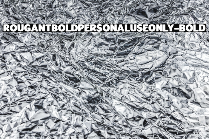 RougantBoldPERSONALUSEONLY-Bold Example 2