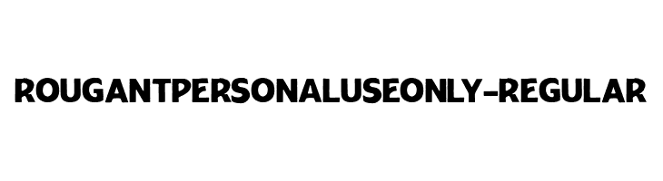 RougantPERSONALUSEONLY-Regular  Fuentes Gratis Descargar