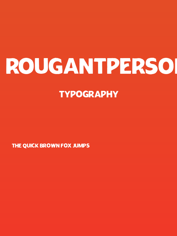 RougantPERSONALUSEONLY-Regular Poster